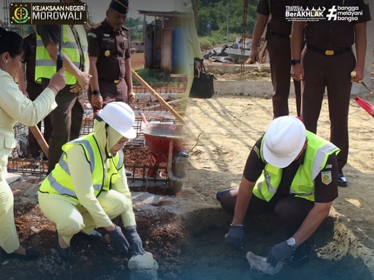 Peletakan Batu Pertama Masjid “Baitul Rahmat” dan Mess Putri “Srikandi Karmila” Kejaksaan Negeri Morowali