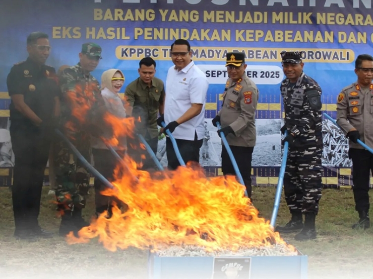 Pemusnahan Barang yang Menjadi Milik Negara Eks Hasil Penindakan Kepabeanan dan Cukai