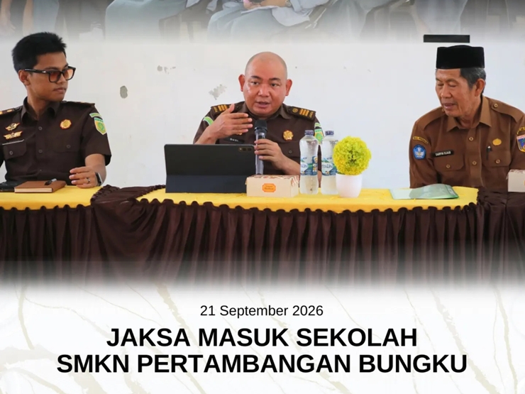 Jaksa Masuk Sekolah pada SMKN Pertambangan di Bungku, Morowali